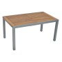Merxx Naxos Gartentisch, ausziehbar, 150/200x90 cm, mit Aluminiumgestell und Akazienholz-Tischplatte.