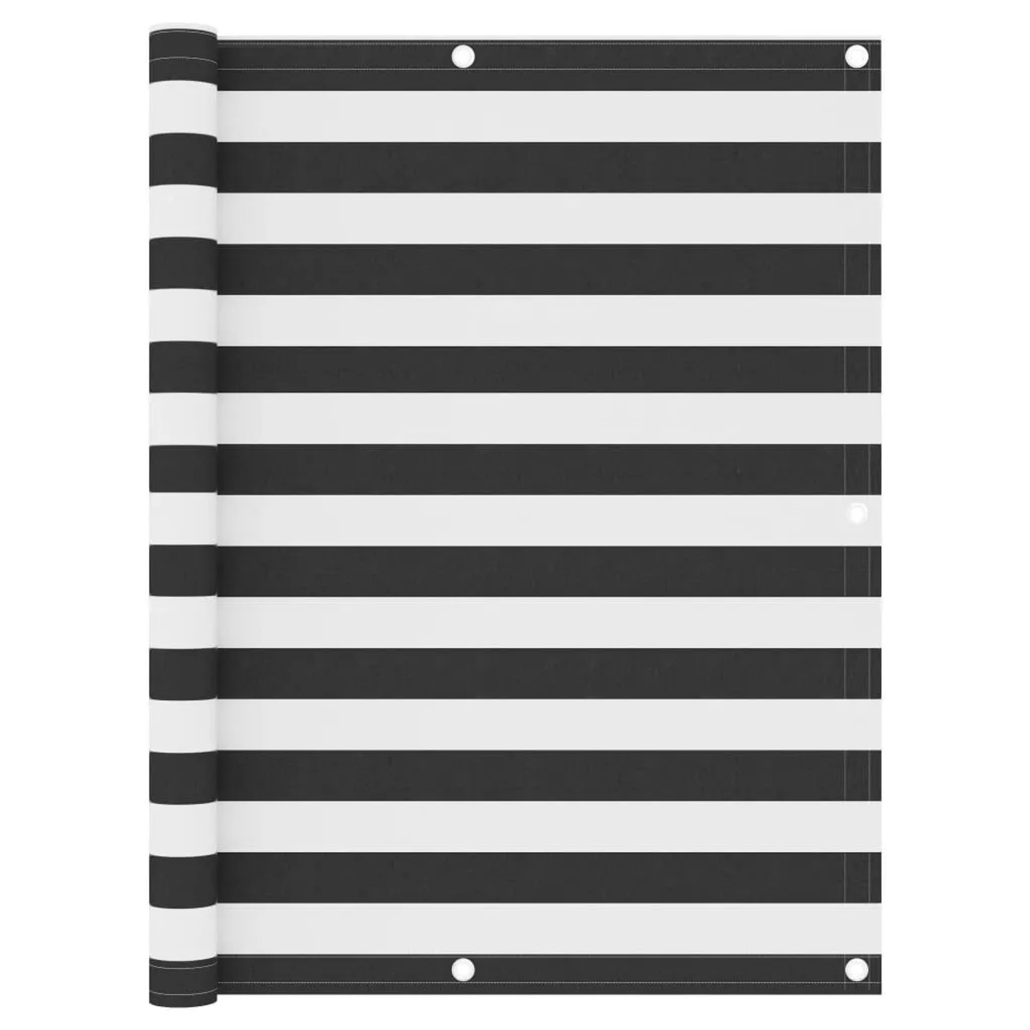 vidaXL Balkon-Sichtschutz Anthrazit und Weiß 120x400 cm Oxford-Gewebe 134885