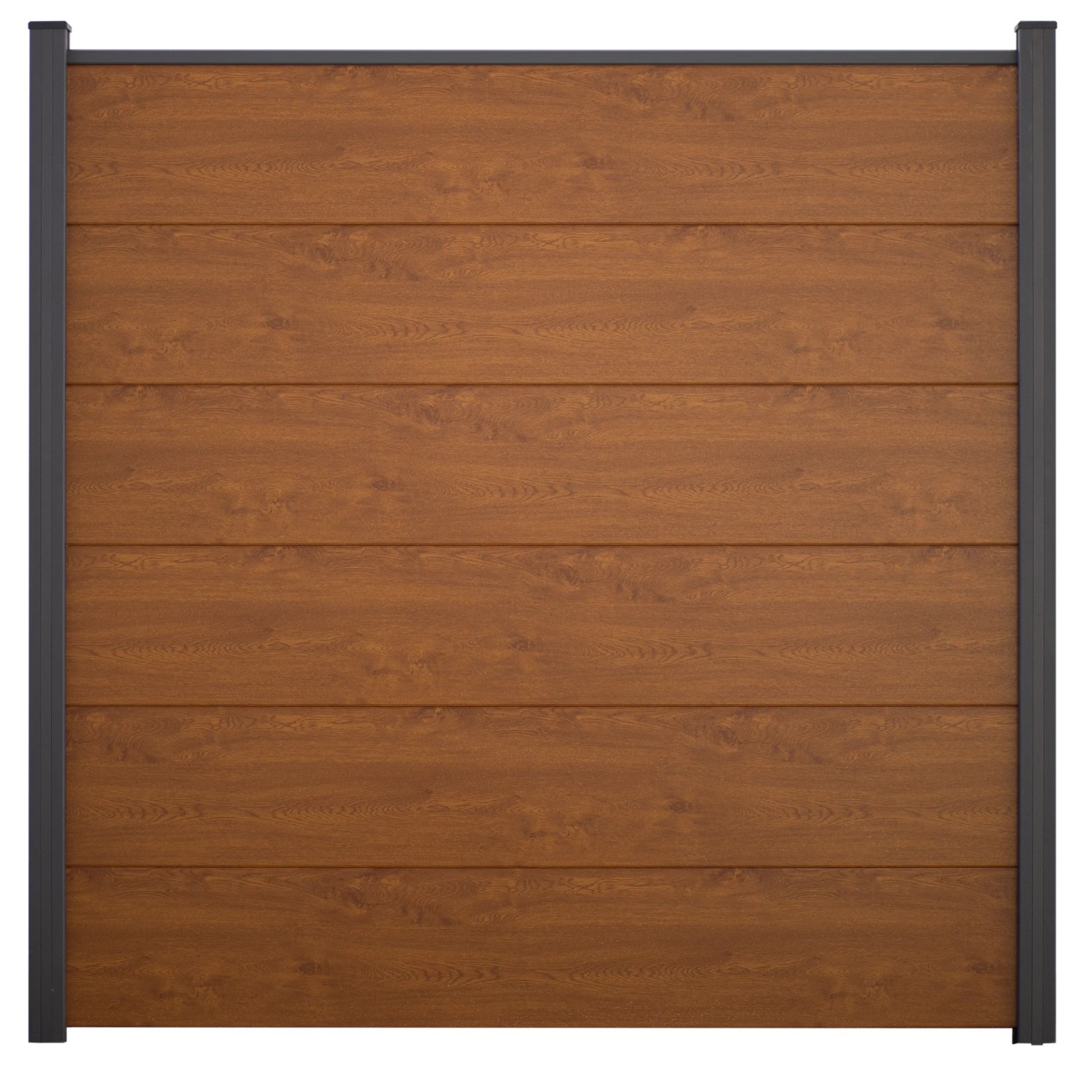 GroJa Steckzaun BasicLine PVC 180 cm x 180 cm Golden Oak