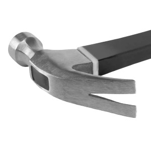 Detailaufnahme eines STAHLWERK Klauenhammers aus dem Hammer Set, Handwerkzeug für Holzarbeiten.