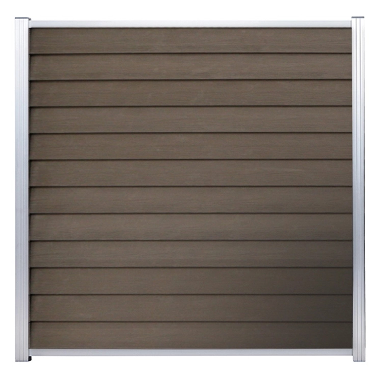 GartenLand WPC Zaun Set Schwedenprofil ca. 180 x 180 cm Sichtschutz Steckza günstig online kaufen