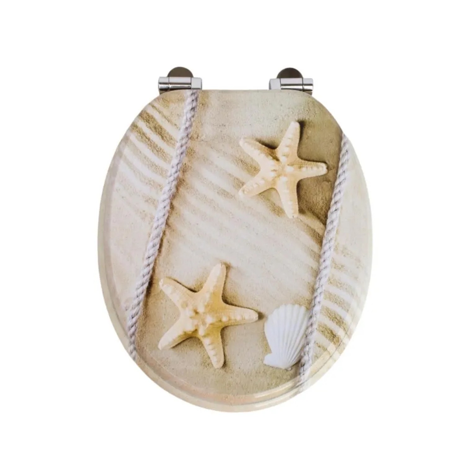 Sinobath WC-Sitz Oval mit Softclosing Maritimer Strand