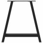 Schwarze vidaXL Esstischbeine in A-Form, 2er Set, aus Stahl. Ideal für DIY-Tische.