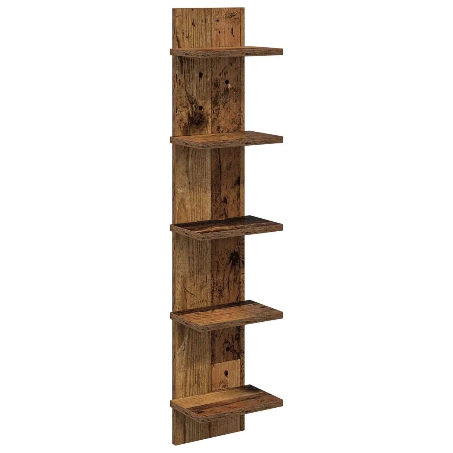 vidaXL Wandregal Altholz 22 x 15 x 100 cm Holzwerkstoff 8012432