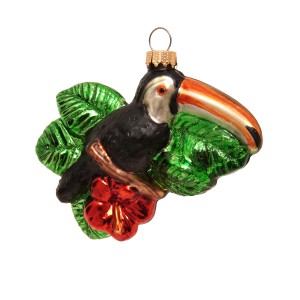 Krebs Glas Lauscha Baumschmuck Tukan Mehrfarbig 9cm