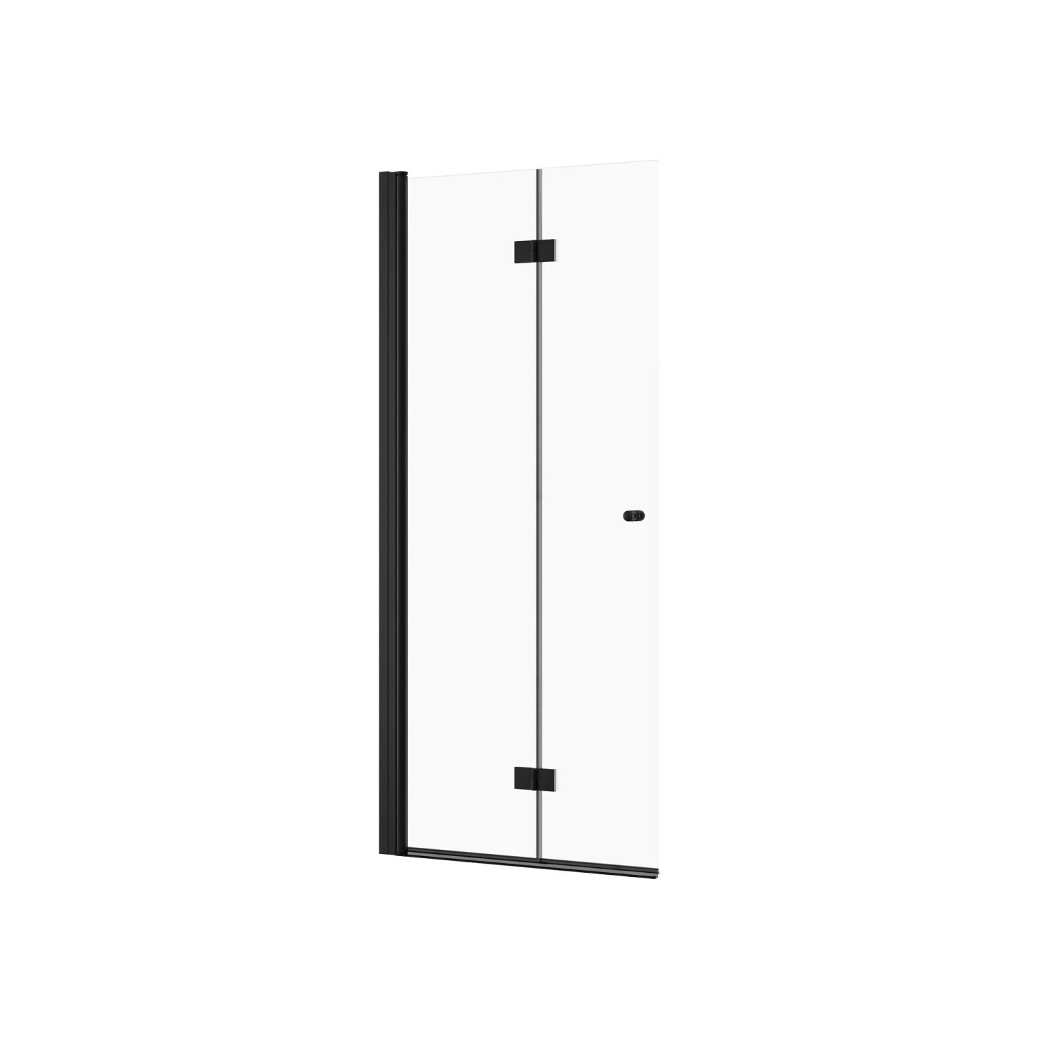 Schöner Wohnen Drehfalttür Gretia Walk In Mattschwarz 100 cm x 200 cm DIN L