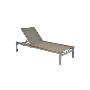 Merxx Naxos Liege mit Beistelltisch, Teil des 3-tlg. Gartenmöbel-Sets.