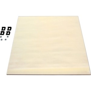 Glas mit Dichtung für Kaminofen Nevio Sandstein als Ersatzteil.