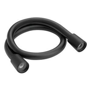 Schwarzer aquaSu Brauseschlauch Anto, 0,6 m, aus Kunststoff, knickfest und verdrehsicher.