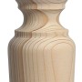 Rustikaler, langer Tischfuß aus Buche, 730 mm hoch, für individuelle Tischgestaltung.