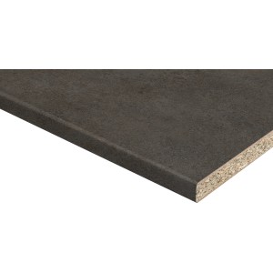 Kaindl Fensterbank Mocca, 20 cm breit. Detailansicht der Oberfläche und Kante.