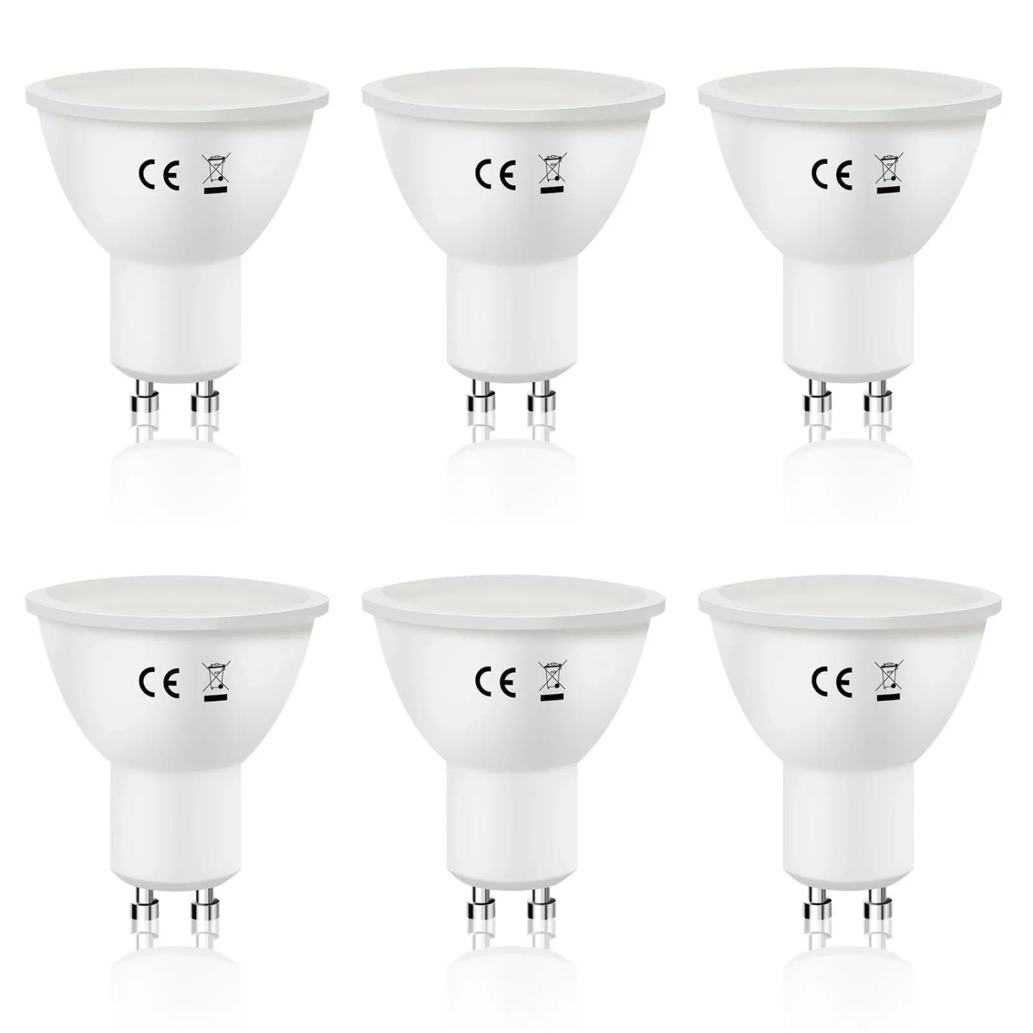 NETTLIFE LED Leuchtmittel aus Glass L5Weiß6er-Set