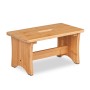Relaxdays Hocker Bambus Natur Rutschfest 20,5 cm x 40 cm x 22 cm 2 kg