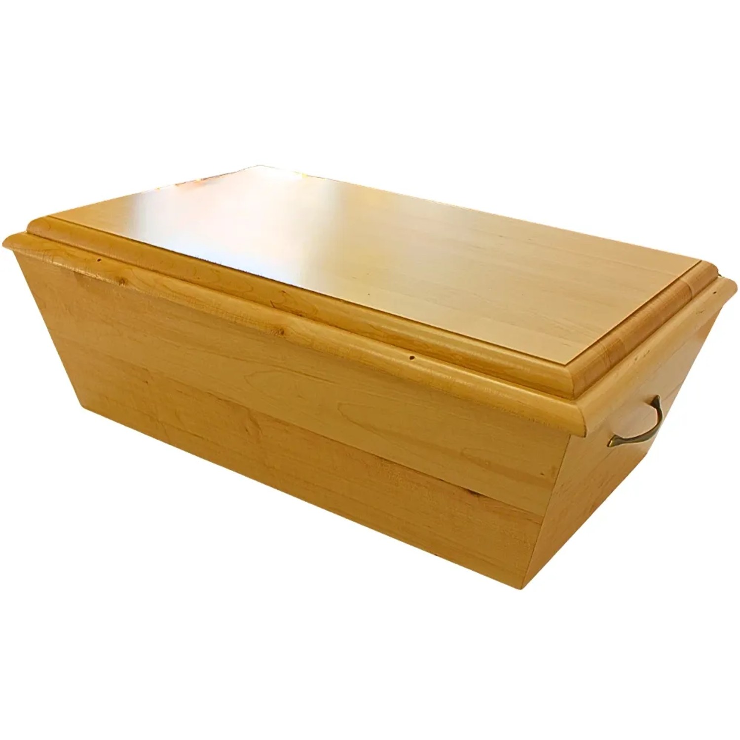 Naturfarbener Eichenholzsarg für große Tiere, 82x50x27 cm, aus der Kategorie Transportboxen.