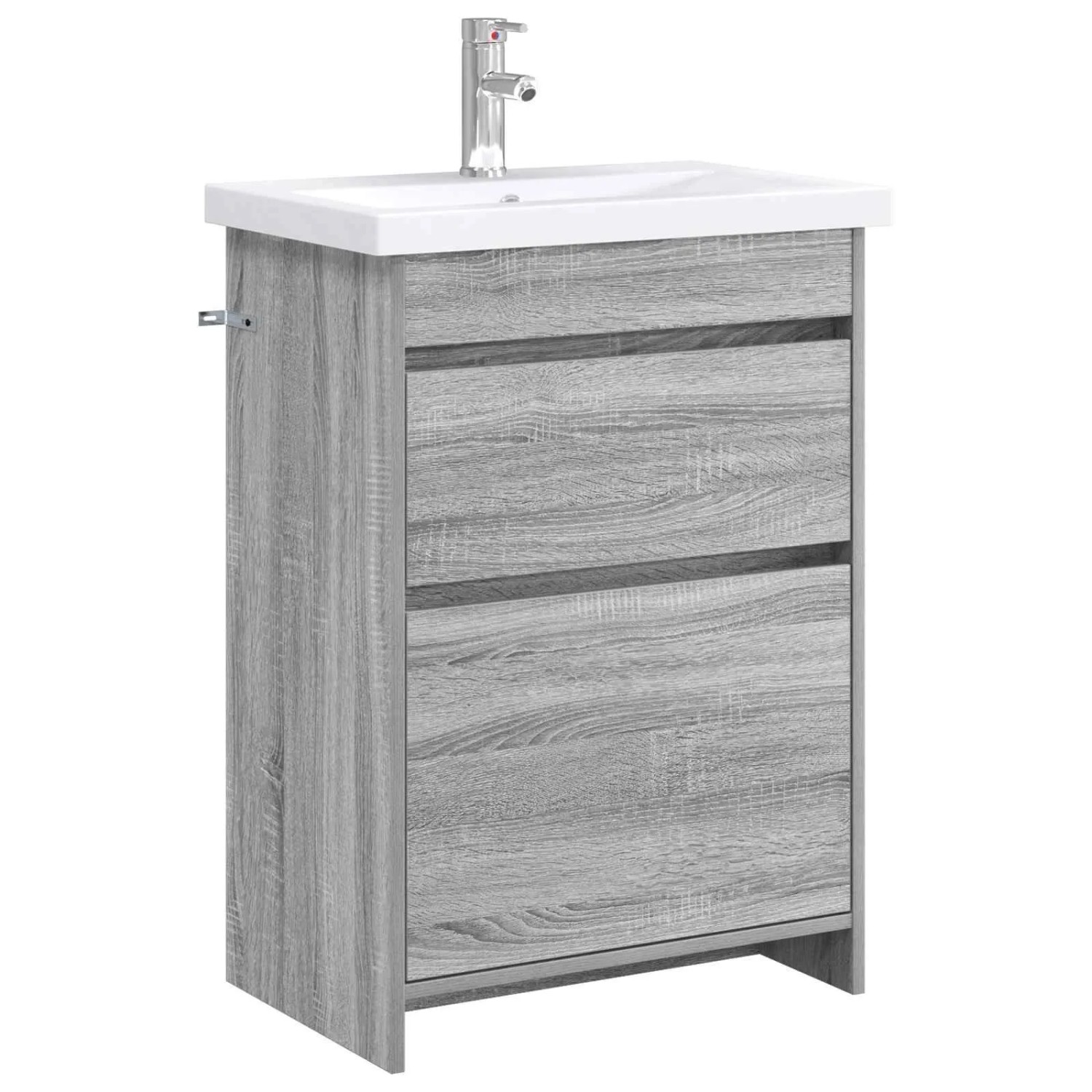 vidaXL Badezimmermöbel-Set Grau Sonoma 61 x 40 x 84,5 cm Holzwerkstoff 3404263