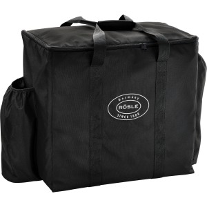 Schwarze Rösle Tragetasche für Videro G2-P Grill, ideal für Transport und Aufbewahrung von Grillutensilien.