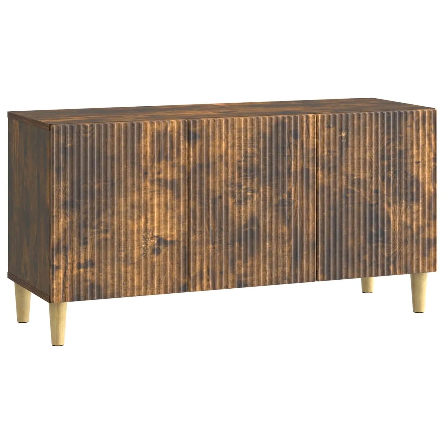 vidaXL TV-Schränk Geräucherte Eiche 99 x 34,5 x 50 cm Holzwerkstoff 894720