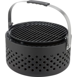 Raucharmer Holzkohlegrill Ø 37,3 x 37 cm inkl. Bambus-Schneidebrett