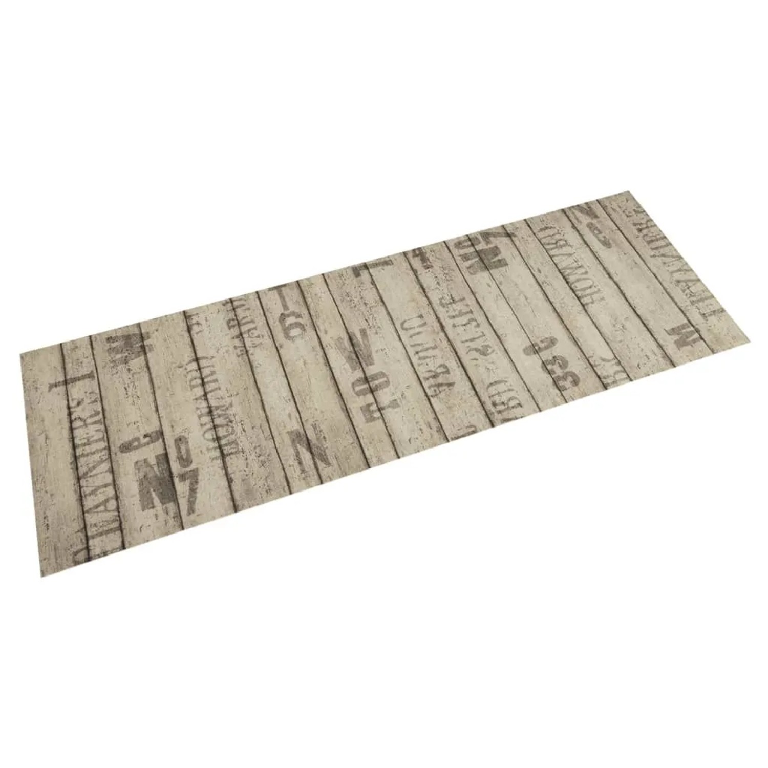 vidaXL Küchenteppich Waschbar Zaun 60x180 cm Samt 4005639