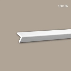 Weiße PROFHOME Eckleiste 150156, 21 Stuckleisten (42m) im Set für Paneel-Zubehör.
