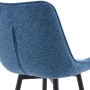 DELUKE Barhocker SYDNEY Blau Stoff Barstuhl Mit Lehne Tresenhocker Tresenstuhl_5