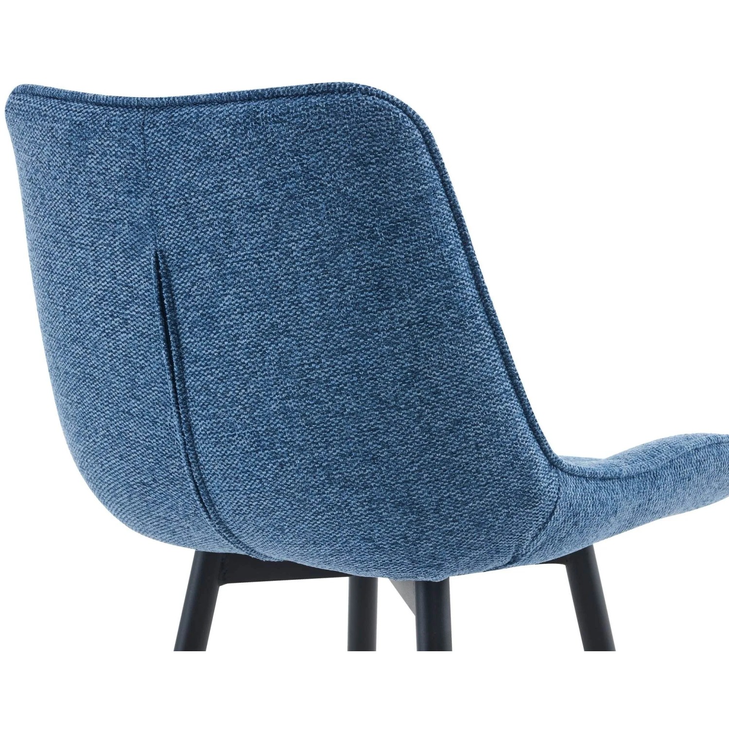 DELUKE Barhocker SYDNEY Blau Stoff Barstuhl Mit Lehne Tresenhocker Tresenstuhl_5