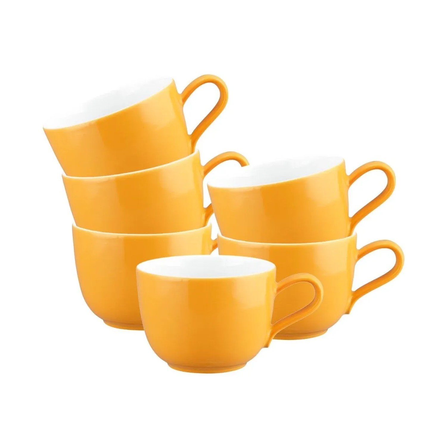 Seltmann Weiden Liberty Pure Colors Kaffeetasse 260 ml 6er Set Mango Orange