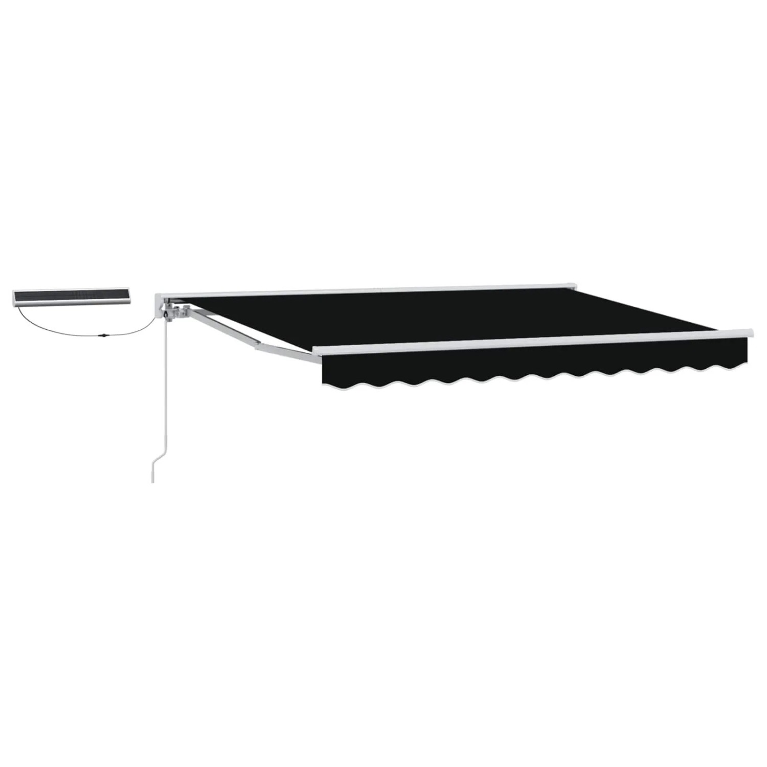 vidaXL Elektrische Ausziehbare Markise Schwarz 3 x 2,5 m 3421781