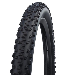 Schwarzer Schwalbe Black Jack Fahrradreifen mit markantem Offroad-Profil. Ideal für Kinder- und Jugendräder.