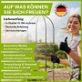 Braune TTL GARDEN Obelisk Rankhilfe XL, 195 cm hoch, aus pulverbeschichtetem Metall als Kletterhilfe.