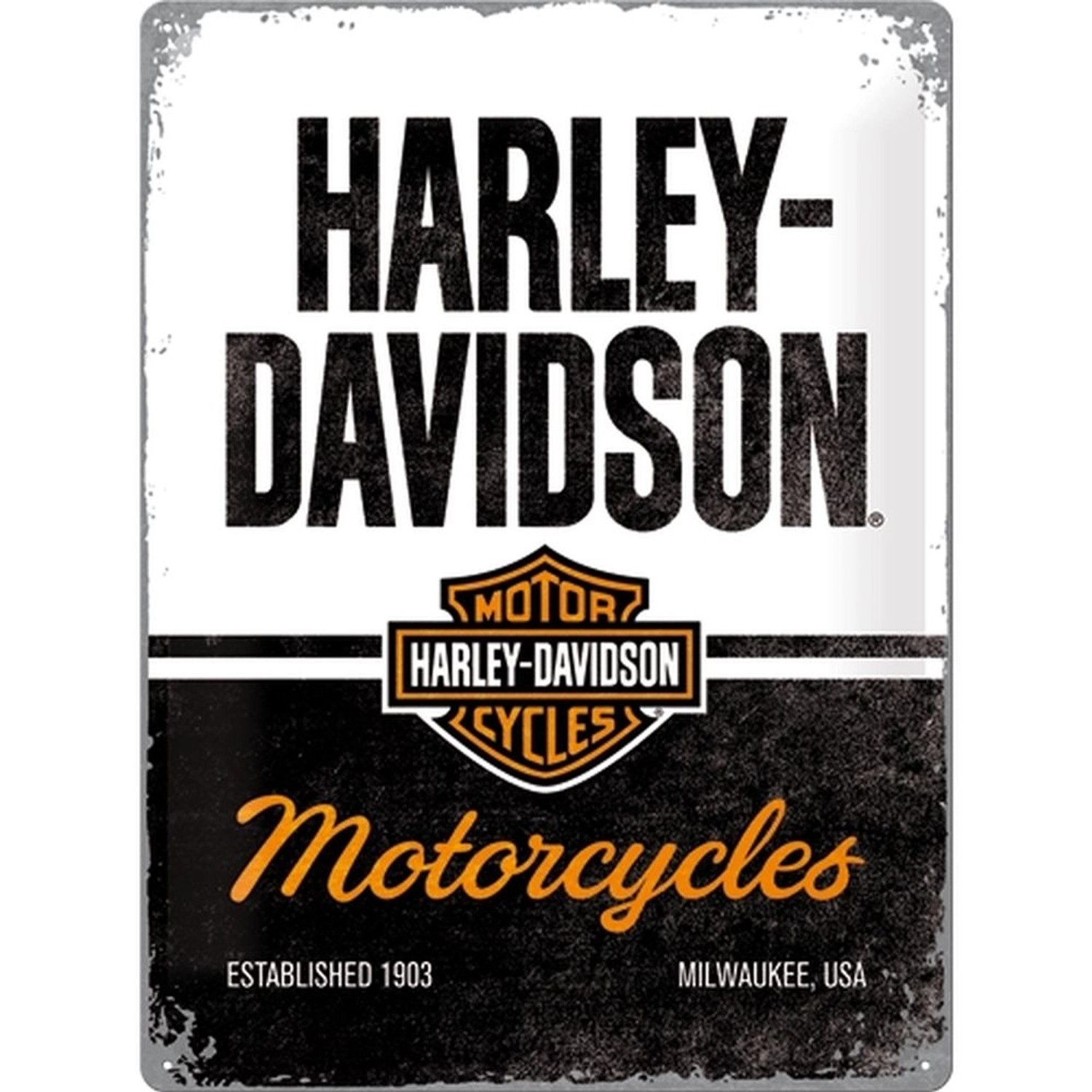 Nostalgic-Art Blechschild 30 x 40 cm - Harley-Davidson - Motorcycles günstig online kaufen