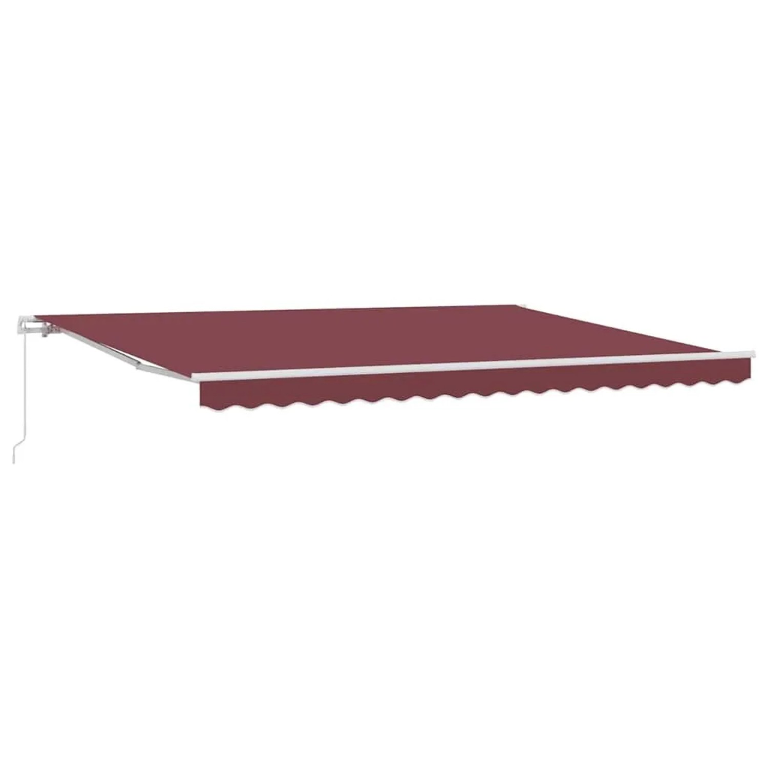 vidaXL Markise Manuell Weinrot 450x300 cm 3215224