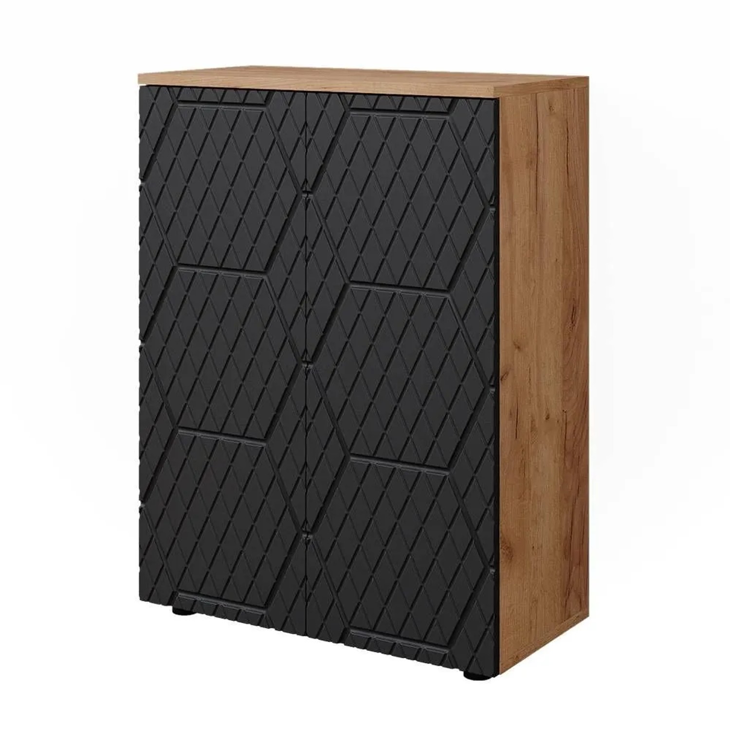 Vicco Midischrank Irma Anthrazit mit Wabenstruktur 60 x 81