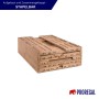 Gestapelte, braune PROREGAL Klappbox Active Lock im Holzdekor, 16,5x30x40cm. Faltbox für Aufbewahrung & Ordnung.