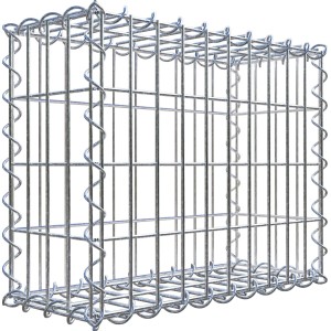Gabiona Gabione 50x40x20 cm, Maschenweite 5x10 cm, Drahtgitter für Einfassungen und Mauersysteme.