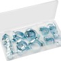 26-teiliges Klemm-Set in Sortimentsbox für Schlauchverbindungen.