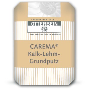 Sack Otterbein Carema Kalk-Lehm-Grundputz, 25 kg, für Innenputz und Denkmalpflege.