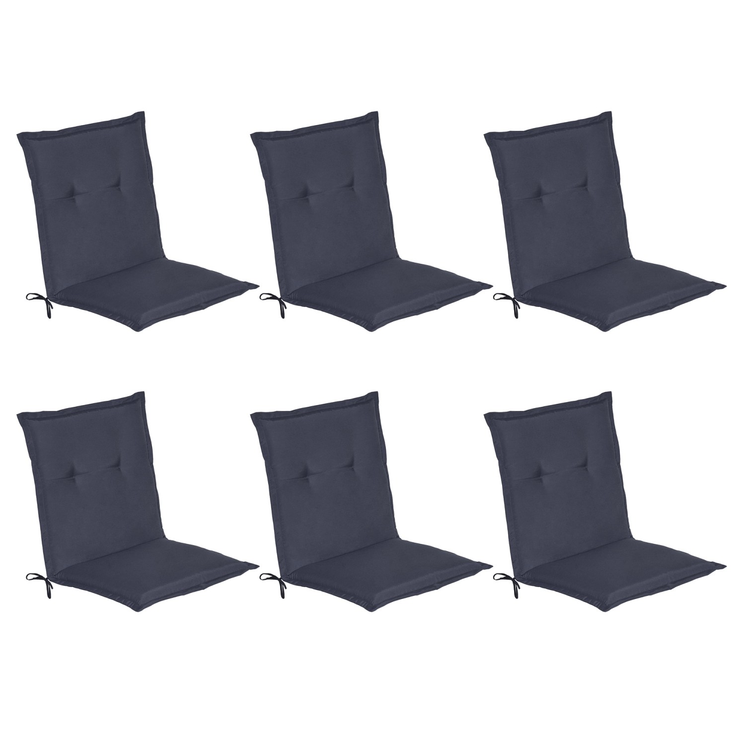 Beautissu Loft NL Niederlehner 100x50x6cm Dunkelblau 6tlg