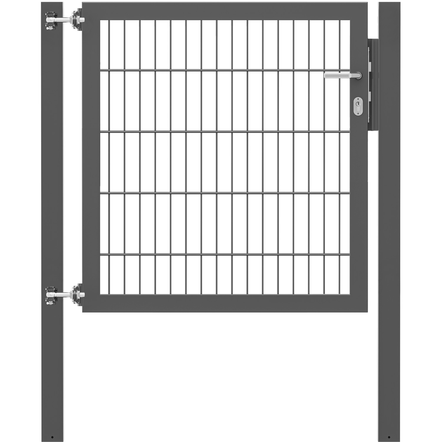 Einzeltor Flexo Plus 100 cm x 100 cm Pfosten 80 cm x 80 cm Anthrazit