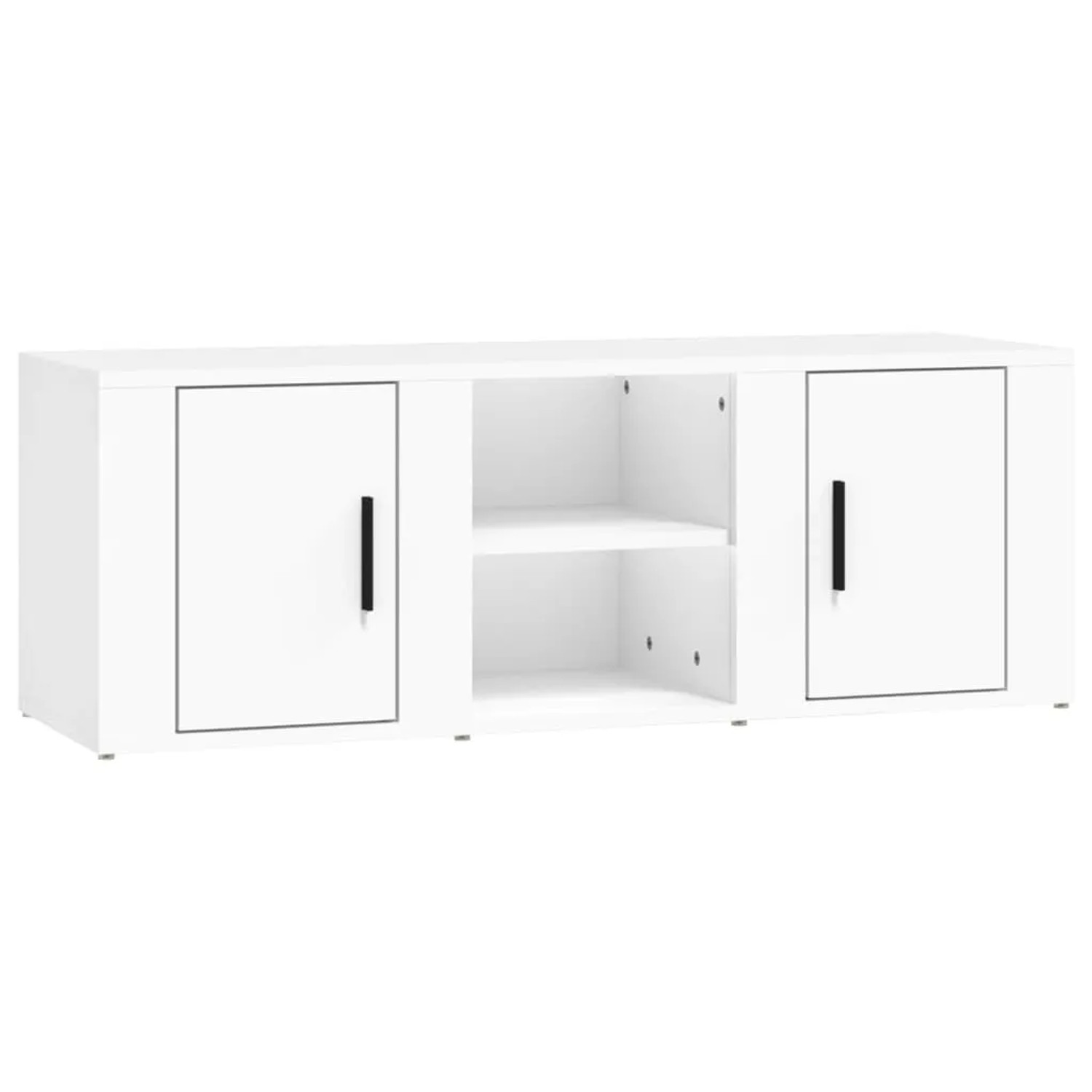 vidaXL TV-Schrank Weiß 100x31,5x35 cm Holzwerkstoff 819428