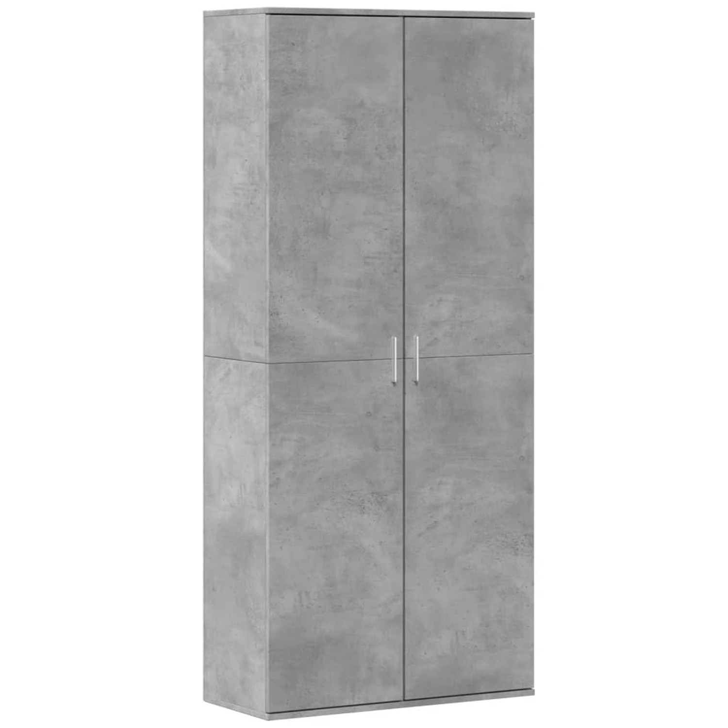 vidaXL Highboard Betongrau 80x35x180 cm Holzwerkstoff günstig online kaufen