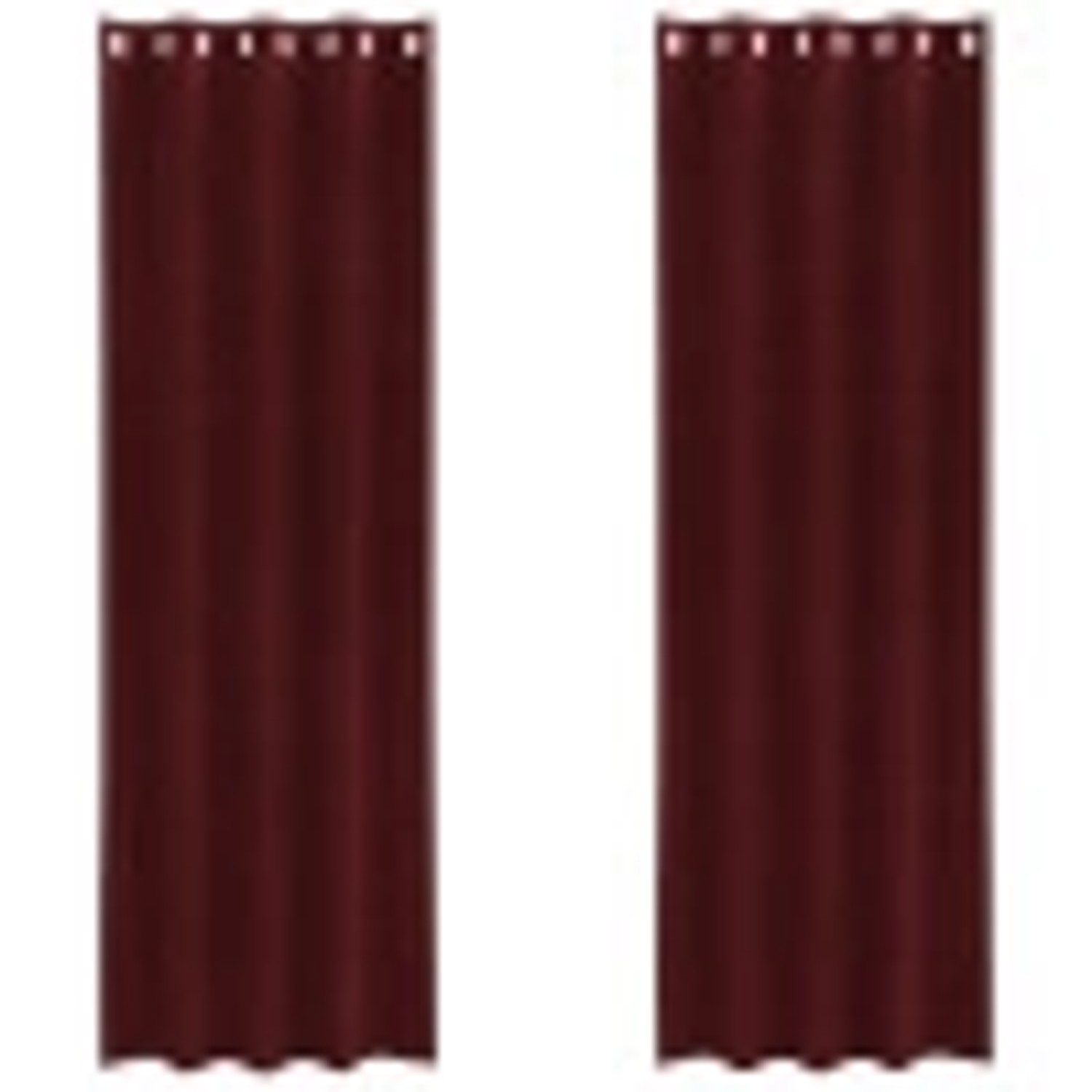 vidaXL Vorhänge 2 Stk Weinrot 140 x 225 cm Samt 4107300 günstig online kaufen