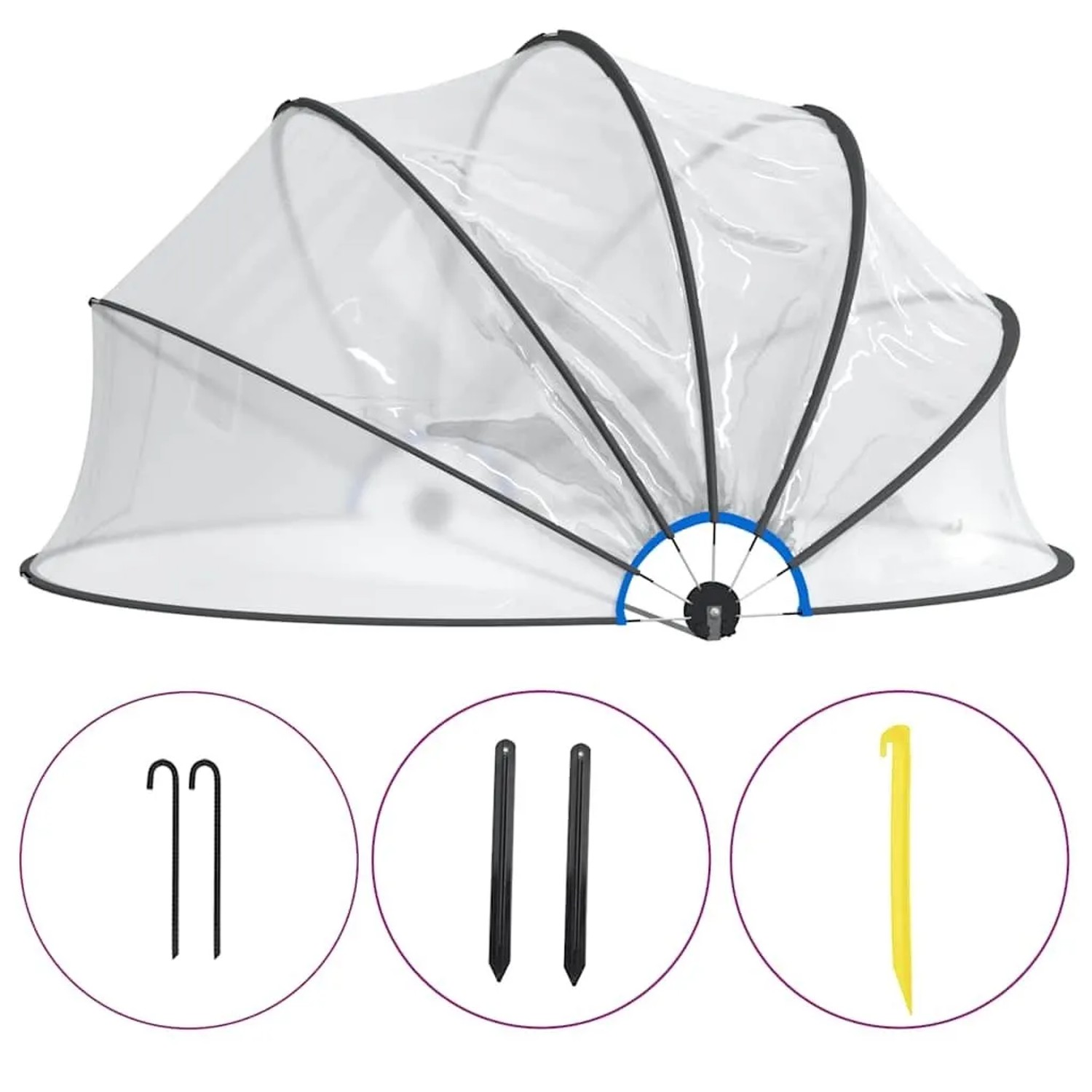 Furnicato Pool-kuppel 500x250 Cm