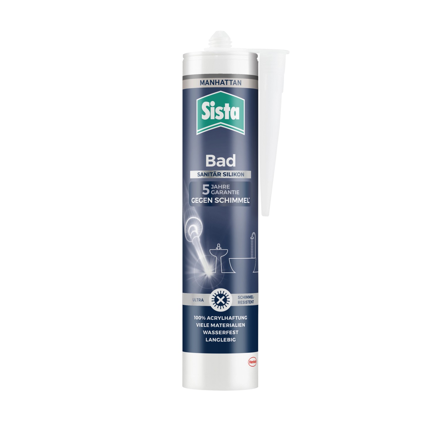 Sista Schimmelblocker Bad Silikon 280 ml Kartusche Manhattan günstig online kaufen