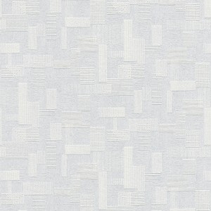 Überstreichbare Vliestapete mit geometrischem Muster in Weiß für Wohnzimmer und Büro.