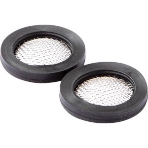 KÖRO Schmutzfangsiebe, 2er-Set, 17,5x24x3 mm, 3/4 Zoll, mit Dichtung für Waschmaschinen.