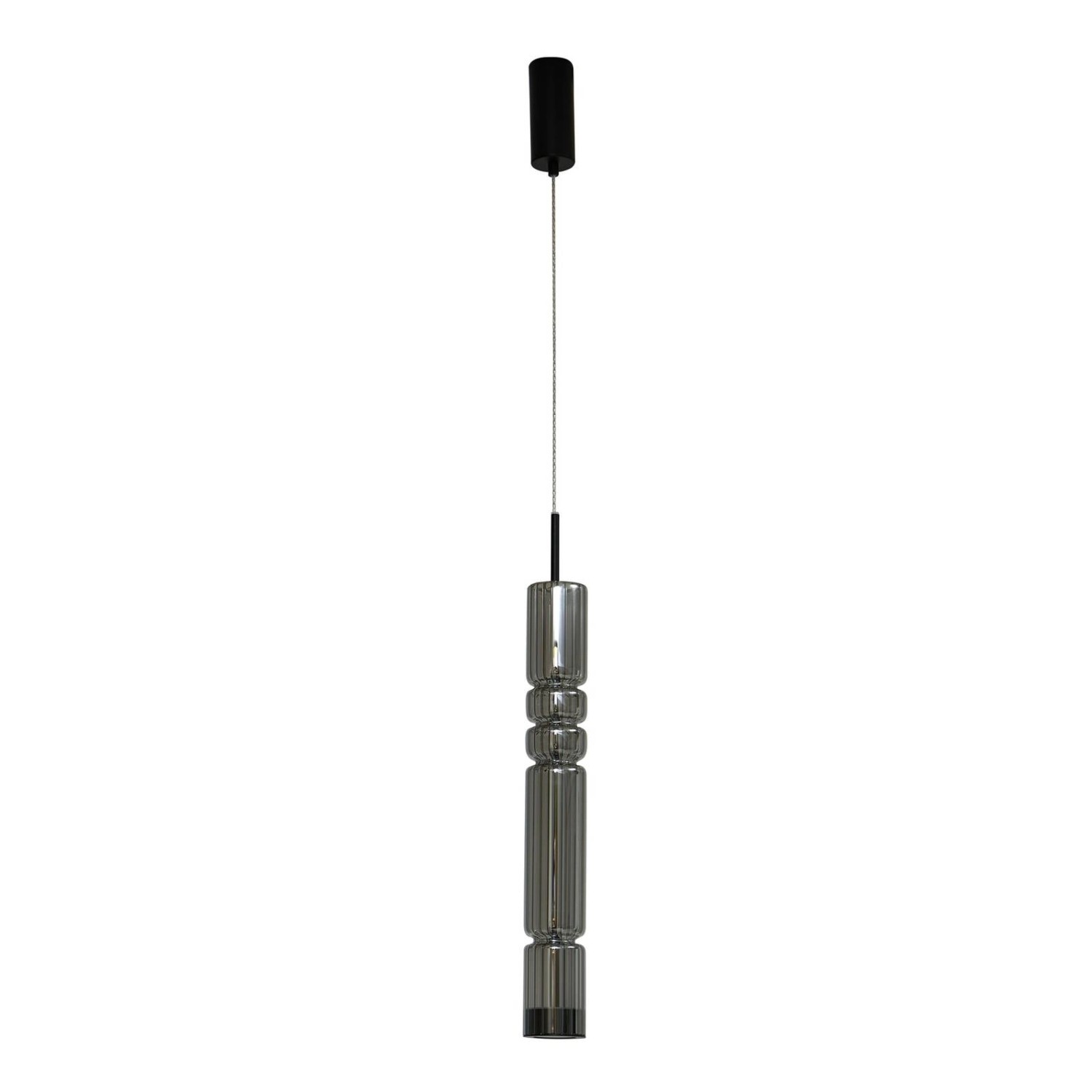 Lucande LED Christelle 10025879 Modern in Schwarz aus Glas 1-flammig Wohnzi günstig online kaufen