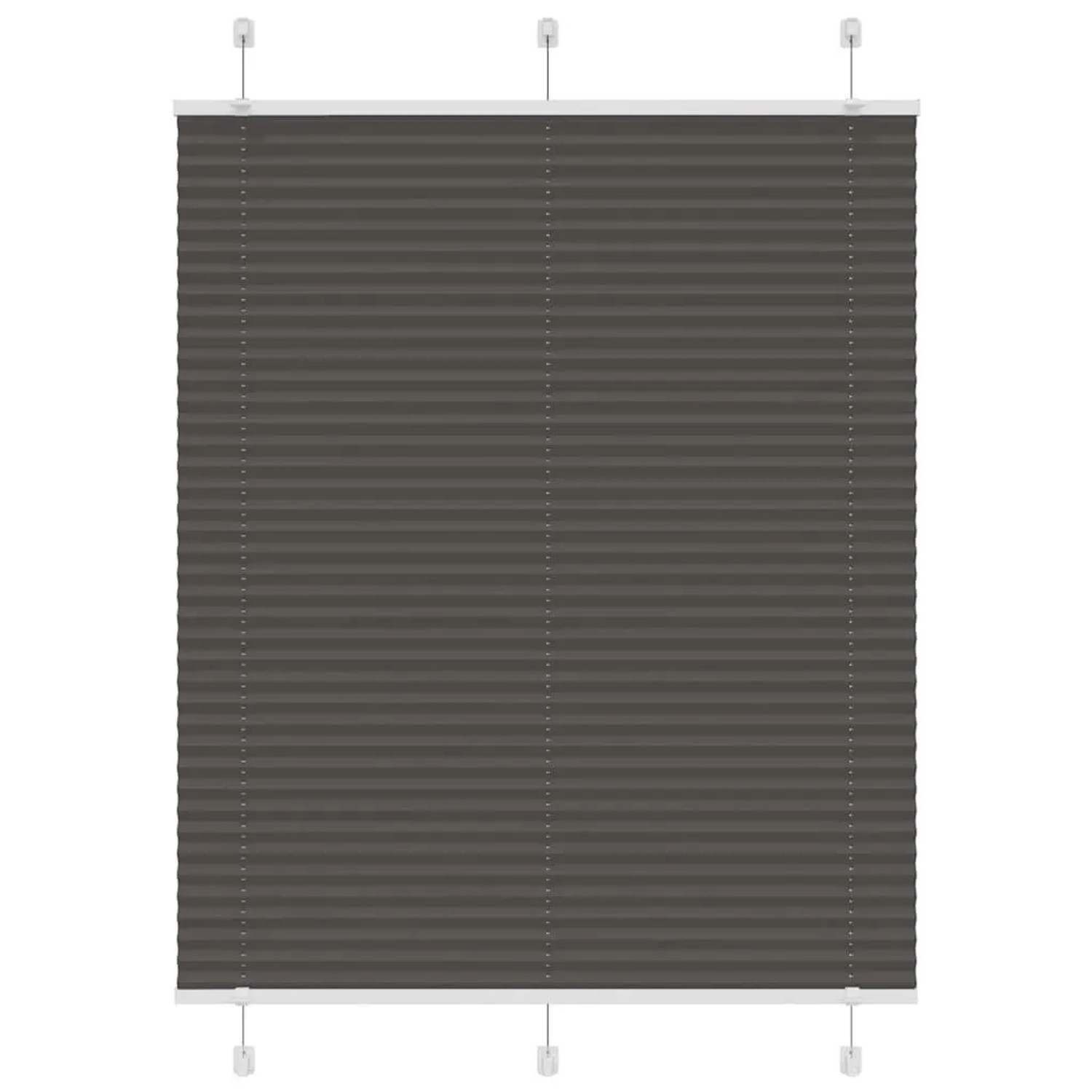 vidaXL Plissee Schwarz 105x100 cm Stoffbreite 104,4 cm Polyester 4015127 günstig online kaufen