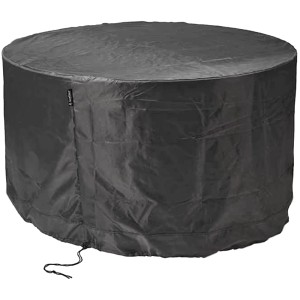Aerocover Schutzhülle für Sitzgruppen, anthrazit, Ø 200 cm. Atmungsaktive Gartenmöbel Abdeckung.