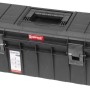 Schwarzer PROREGAL QBRICK Werkzeugkasten Pro, 22 Liter, mit Deckelgriff und Klemmverschlüssen.